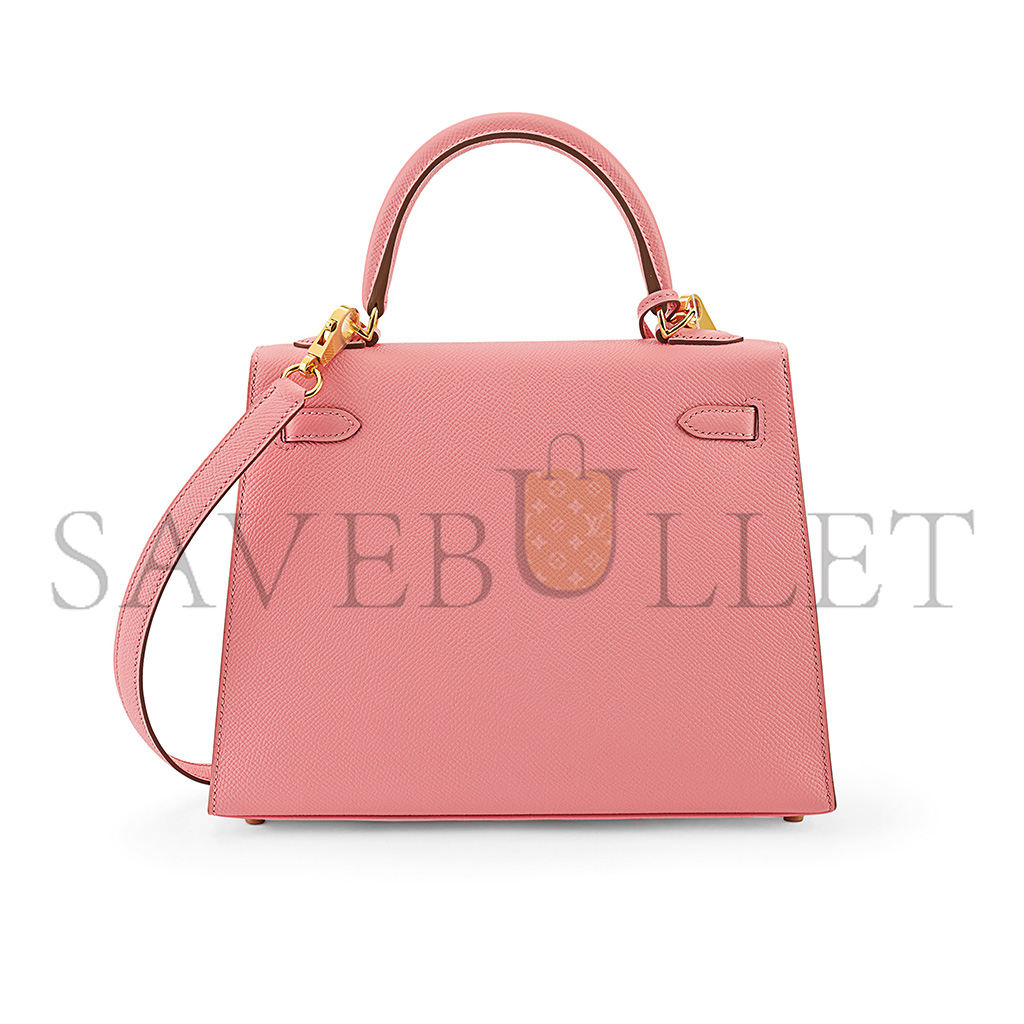 HERMÈS MASTER SHAKE POWDER EPSOM LEATHER SELLIER KELLY 28 WITH GOLD HARDWARE (28*22*10cm)